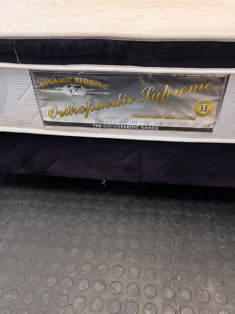 Orthopaedic Supreme Double Bed & Base - Marks on Mattress - 2ndhandwarehouse.com