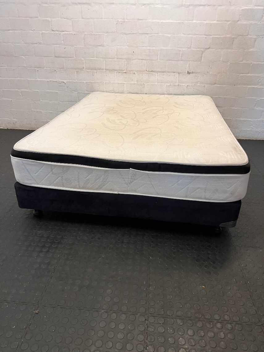 Orthopaedic Supreme Double Bed & Base - Marks on Mattress - 2ndhandwarehouse.com