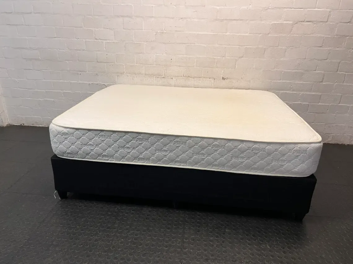 Padley Luxury Rose Queen Mattress and Black Base Set — Very Good Condition