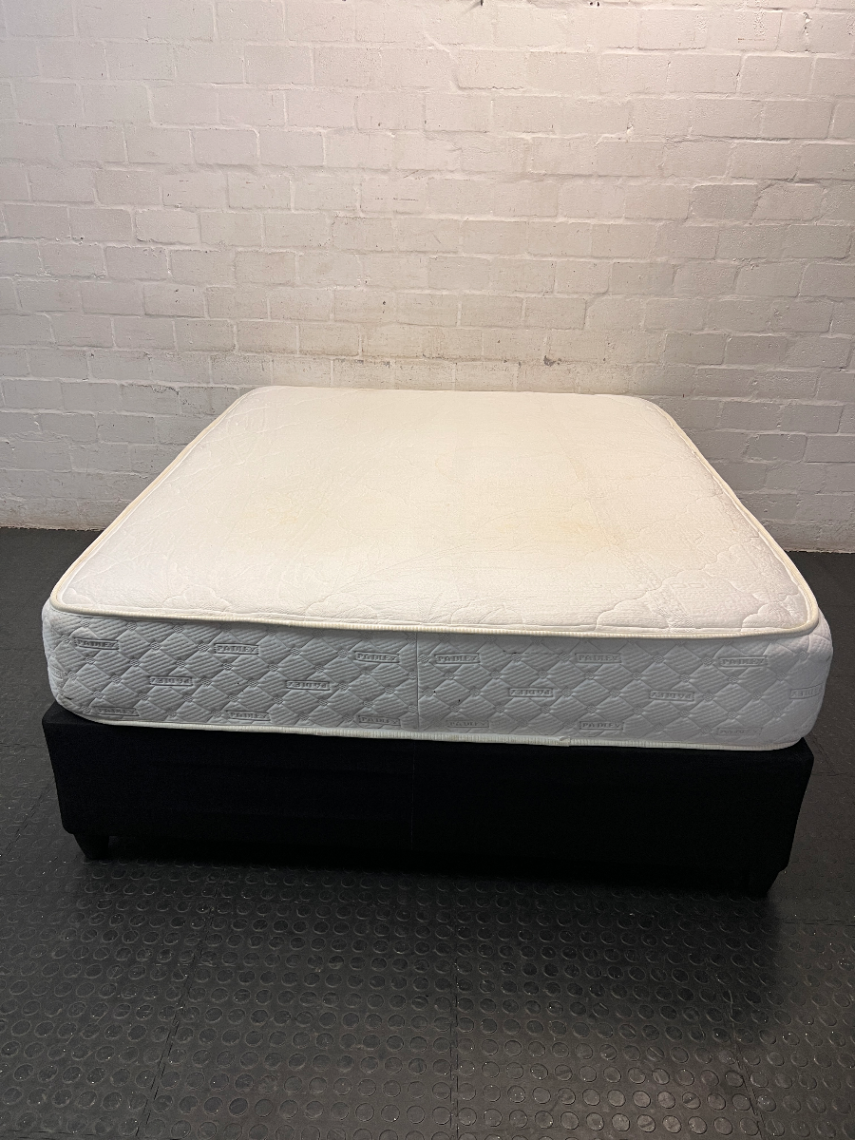 Padley Luxury Rose Queen Mattress and Black Base Set — Very Good Condition