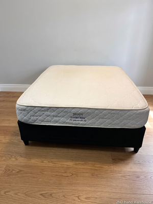 Padley Luxury Rose Queen Mattress and Black Base Set — Very Good Condition