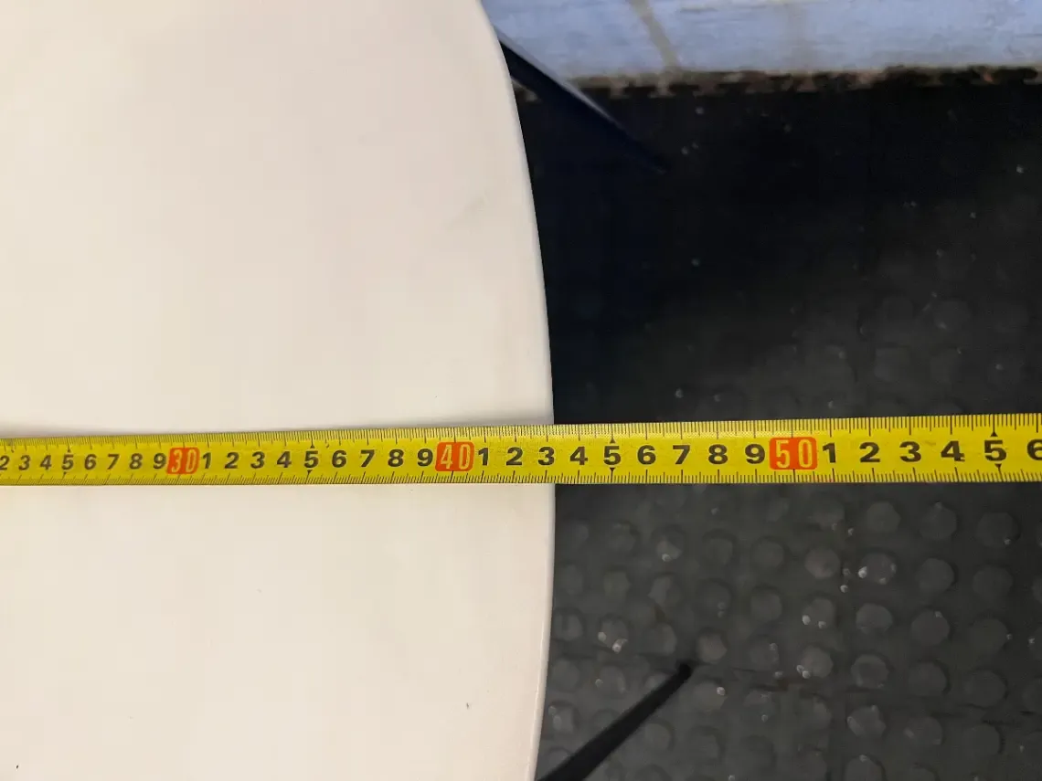 Pair of White Laser-Cut Motif Chairs - Minor Surface Wear & Rust - 2ndhandwarehouse.com