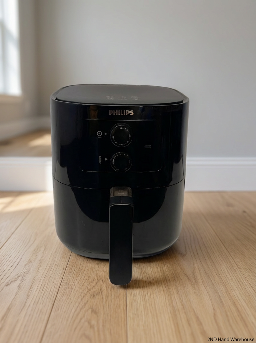Philips Black Analog Air Fryer with Removable Basket - 2ndhandwarehouse.com