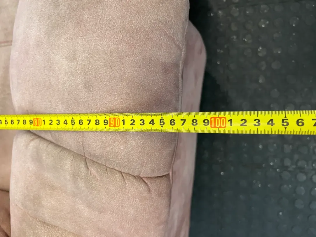 Plush Dusty Rose Fabric Recliner - Light Fading - 2ndhandwarehouse.com