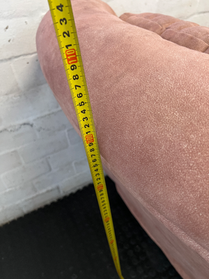 Plush Dusty Rose Fabric Recliner - Light Fading - 2ndhandwarehouse.com