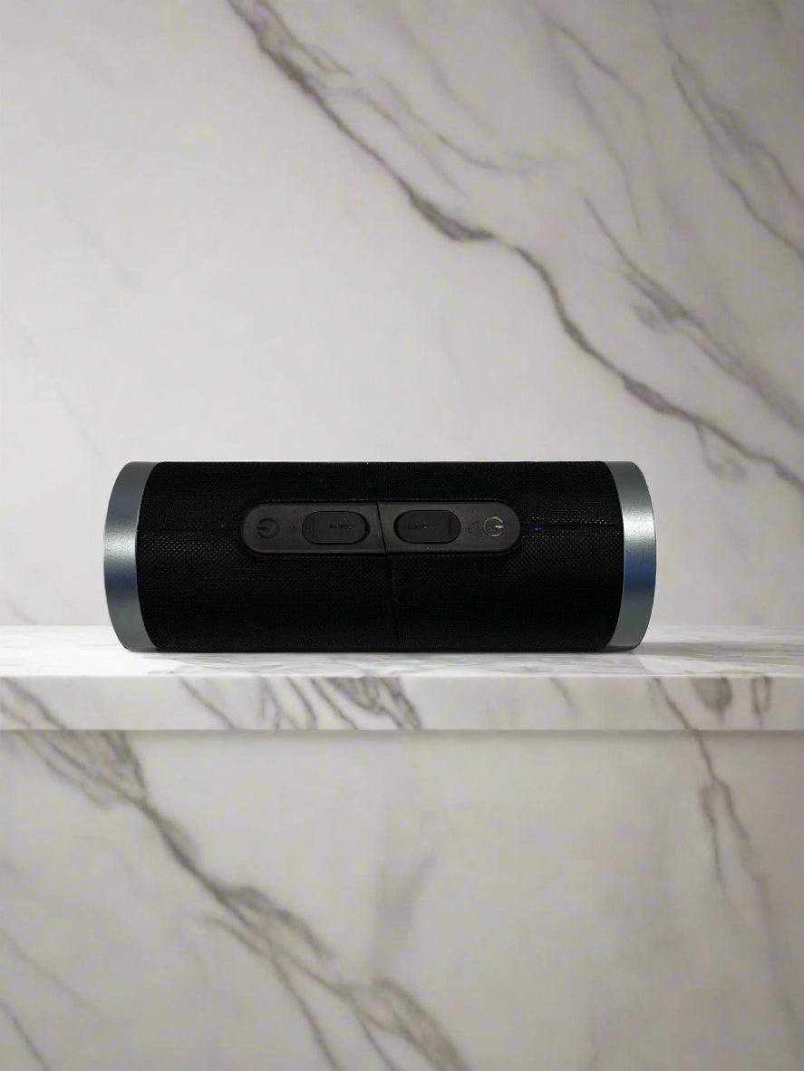 Portable Bluetooth Speaker - Black Fabric Finish, Minor Scratches