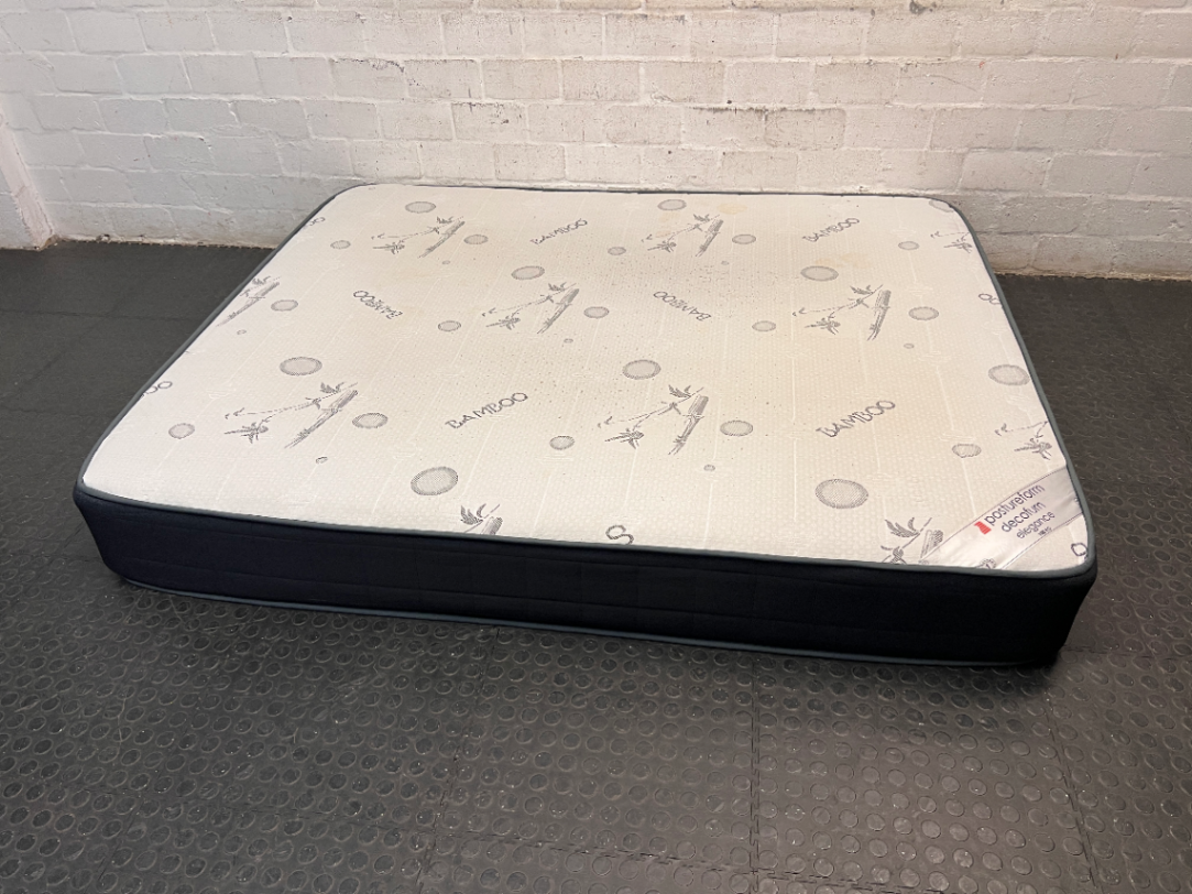 Postureform King Size Bamboo Pattern Mattress — Good Working Order