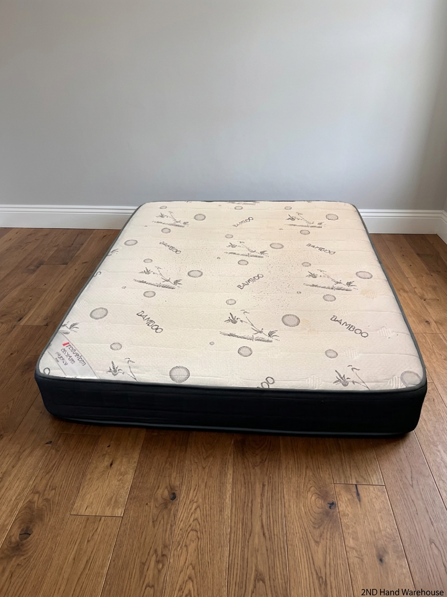 Postureform King Size Bamboo Pattern Mattress — Good Working Order