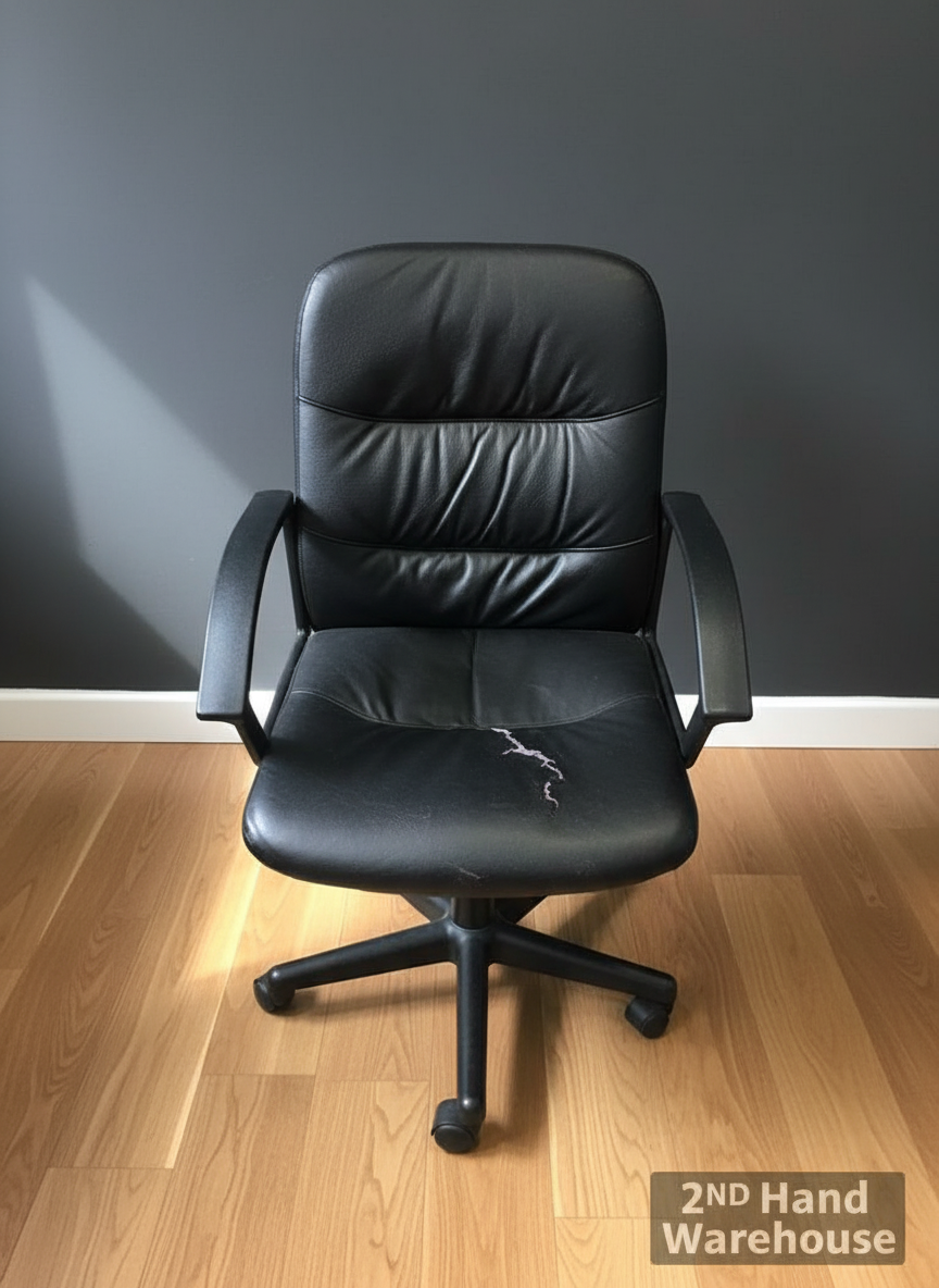 Pre-Loved Black Executive Swivel Office Chair