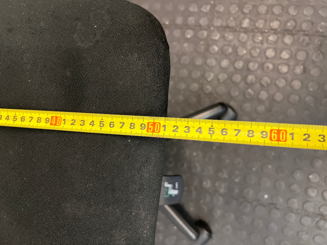 Purple and Black Armless Swivel Office Chair — Scuffed Arm Rests - 2ndhandwarehouse.com