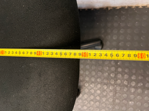 Purple and Black Armless Swivel Office Chair — Scuffed Arm Rests - 2ndhandwarehouse.com