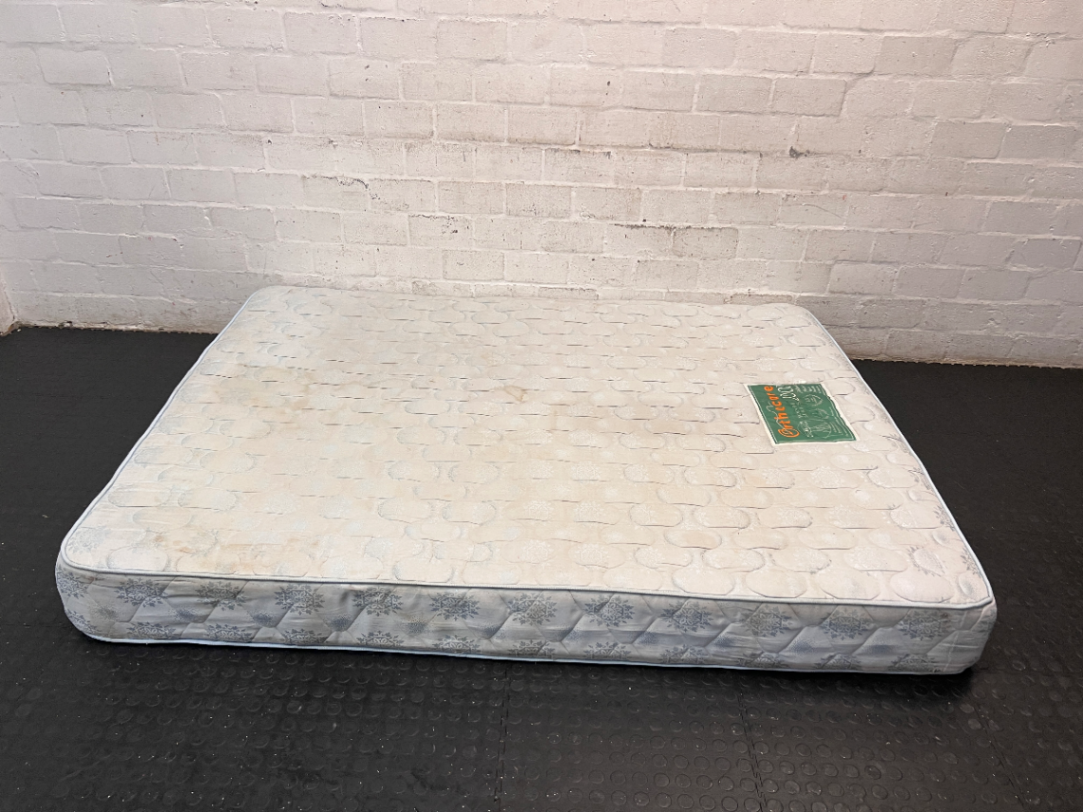 Queen Size Orthacare Patterned Mattress — Visible Staining on Surface - 2ndhandwarehouse.com