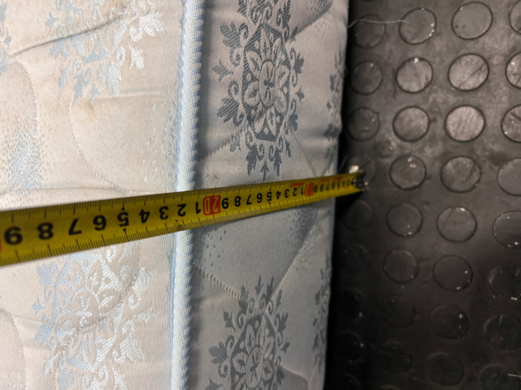 Queen Size Orthacare Patterned Mattress — Visible Staining on Surface - 2ndhandwarehouse.com