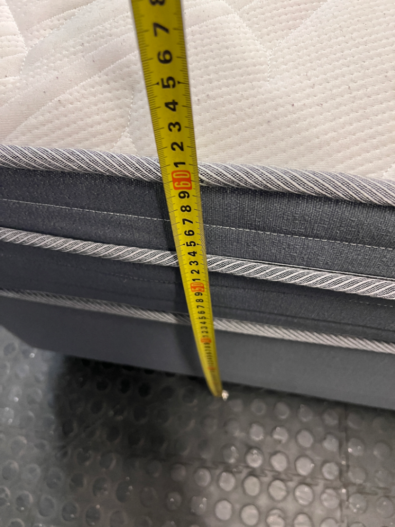 Queen Size Pillow-Top Mattress and Base Set — Localized Sagging and Surface Stain