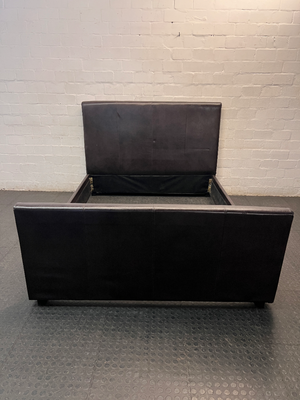 Queen Upholstered Faux Leather Bed Frame