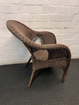Rattan Tub Chair - Fair Condition - 2ndhandwarehouse.com