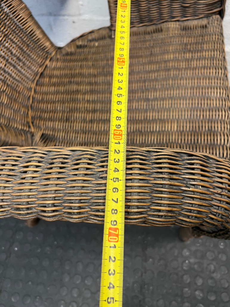 Rattan Tub Chair - Fair Condition - 2ndhandwarehouse.com