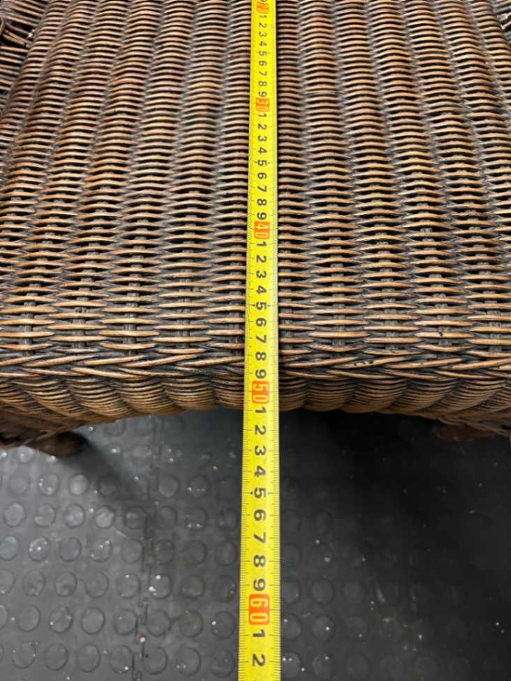 Rattan Tub Chair - Fair Condition - 2ndhandwarehouse.com