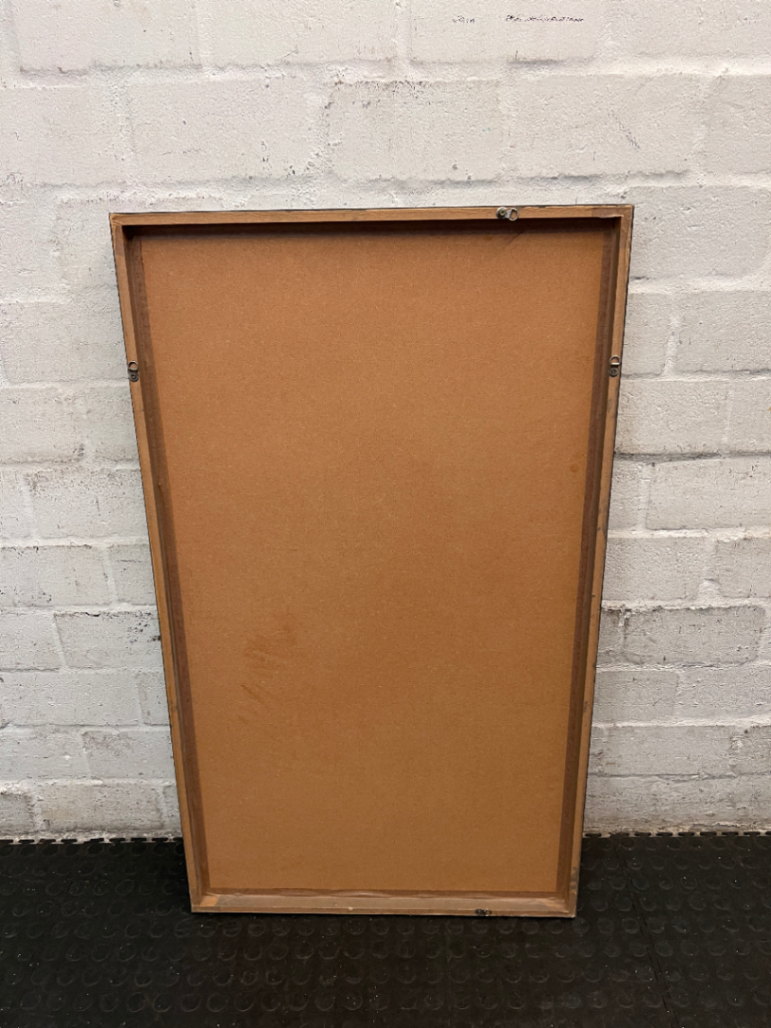Rectangular Wall Mirror with Slim Metallic Frame - 2ndhandwarehouse.com