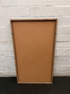 Rectangular Wall Mirror with Slim Metallic Frame - 2ndhandwarehouse.com