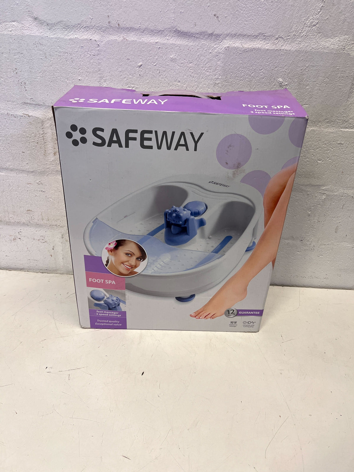 Rejuvenating Foot Spa, White & Blue, Minor Surface Scratches