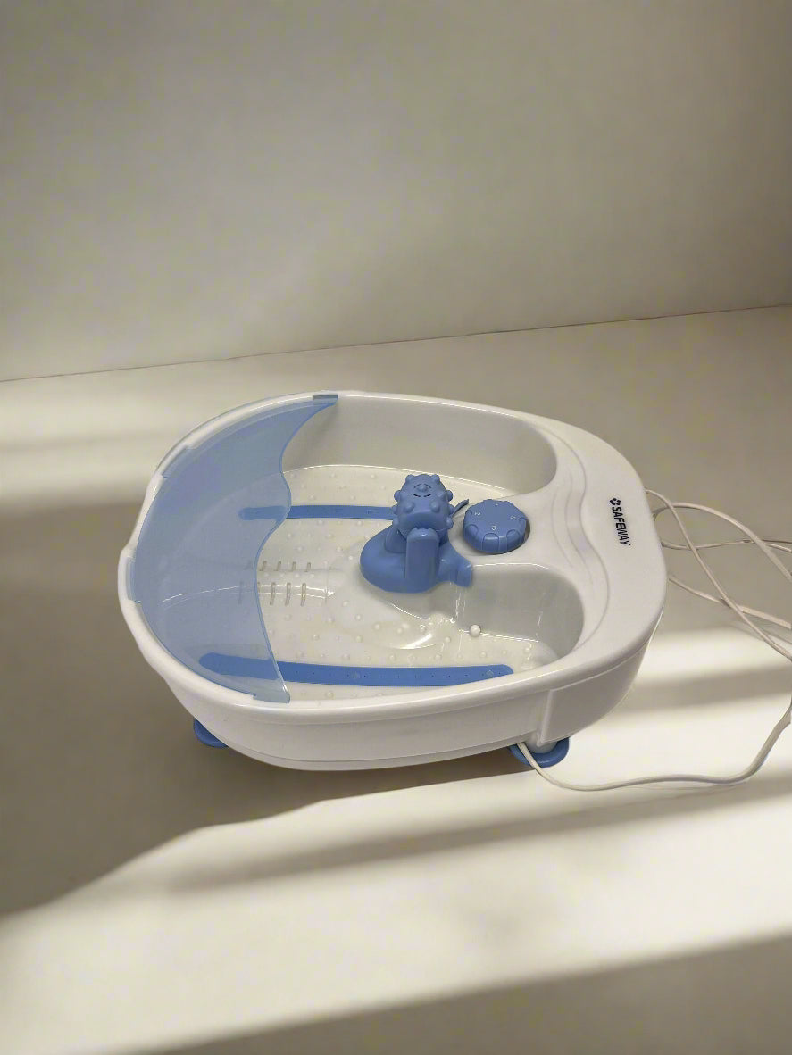 Rejuvenating Foot Spa, White & Blue, Minor Surface Scratches
