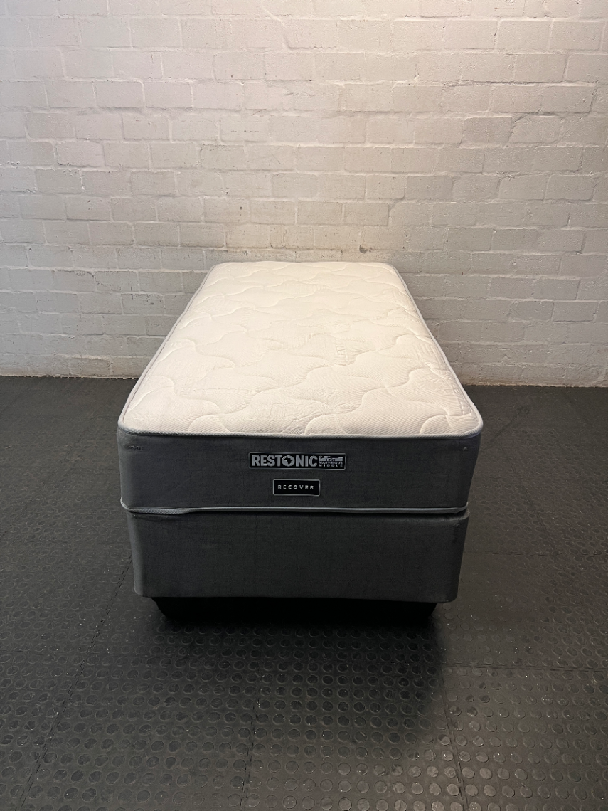 Restonic Single Bed Base Set — Clean and Well-Maintained Condition