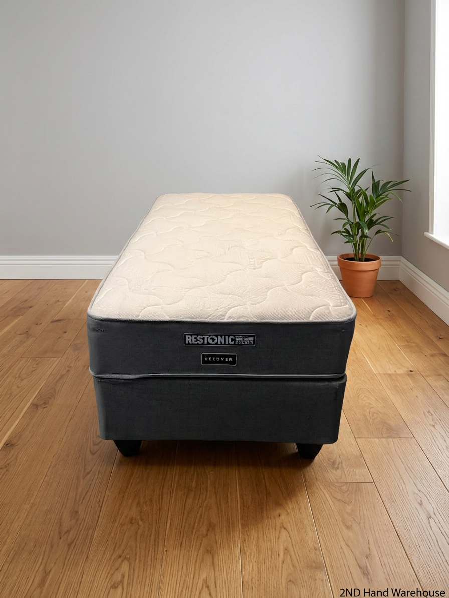 Restonic Single Bed Base Set — Clean and Well-Maintained Condition