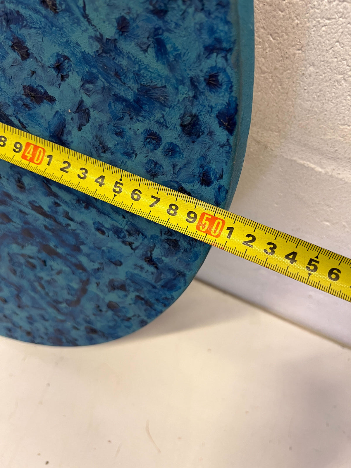 Round Blue Decorative Painting - 2ndhandwarehouse.com