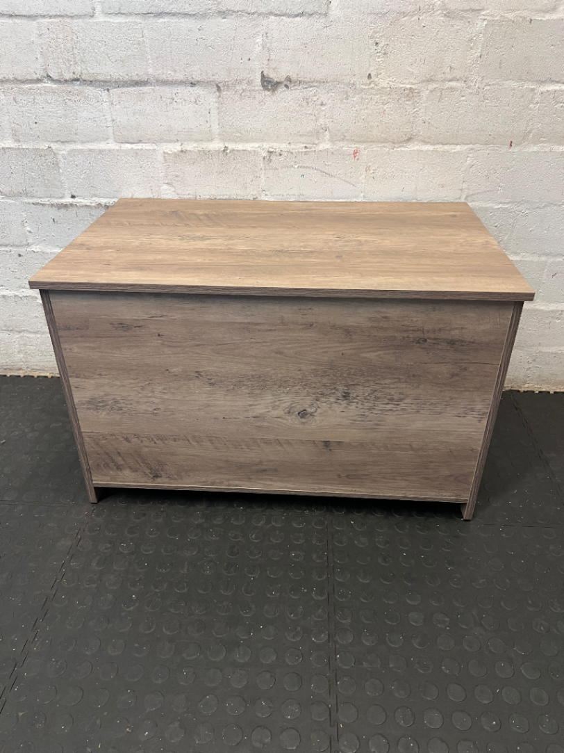 Rustic Grey Wood-Look Cat Litter Box Enclosure Cabinet - 2ndhandwarehouse.com