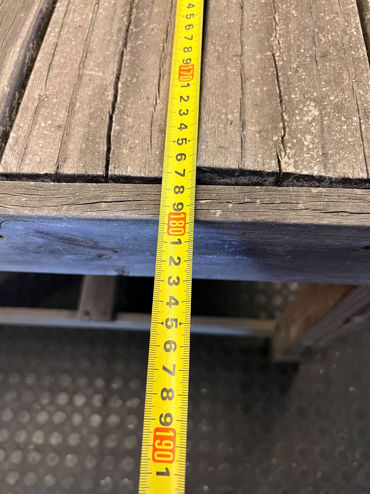 Rustic Reclaimed Wood Dining or Utility Table not to good - 2ndhandwarehouse.com