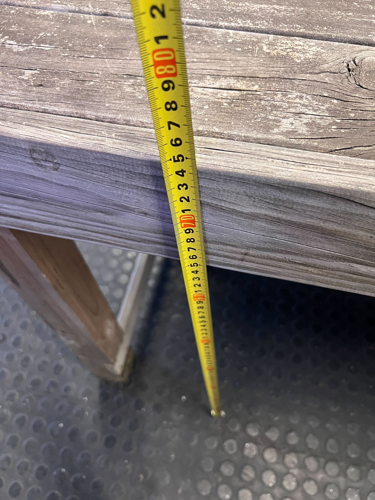 Rustic Reclaimed Wood Dining or Utility Table not to good - 2ndhandwarehouse.com