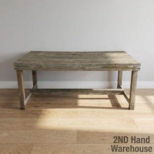 Rustic Reclaimed Wood Dining or Utility Table not to good - 2ndhandwarehouse.com