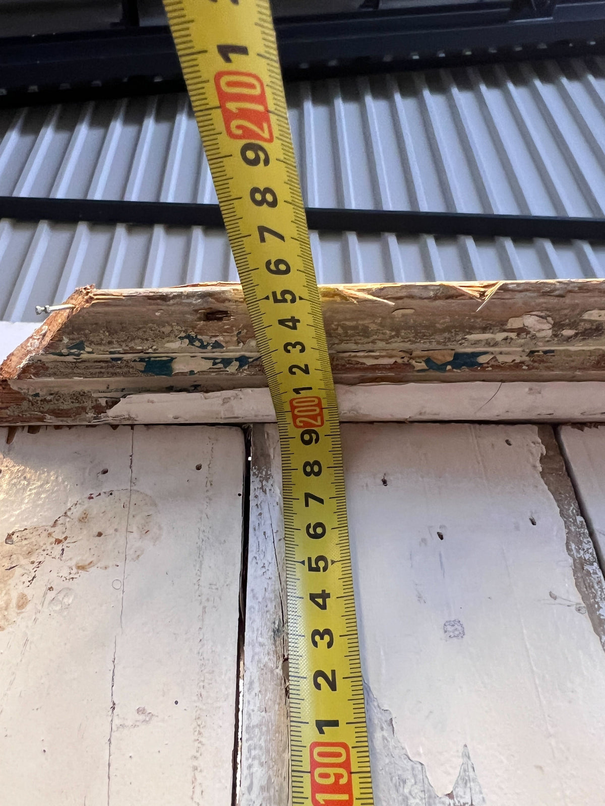 Rustic Shabby Chic Wooden Bookshelf | Distressed White Display Unit 2m x 80 x 40cm