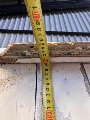 Rustic Shabby Chic Wooden Bookshelf | Distressed White Display Unit 2m x 80 x 40cm