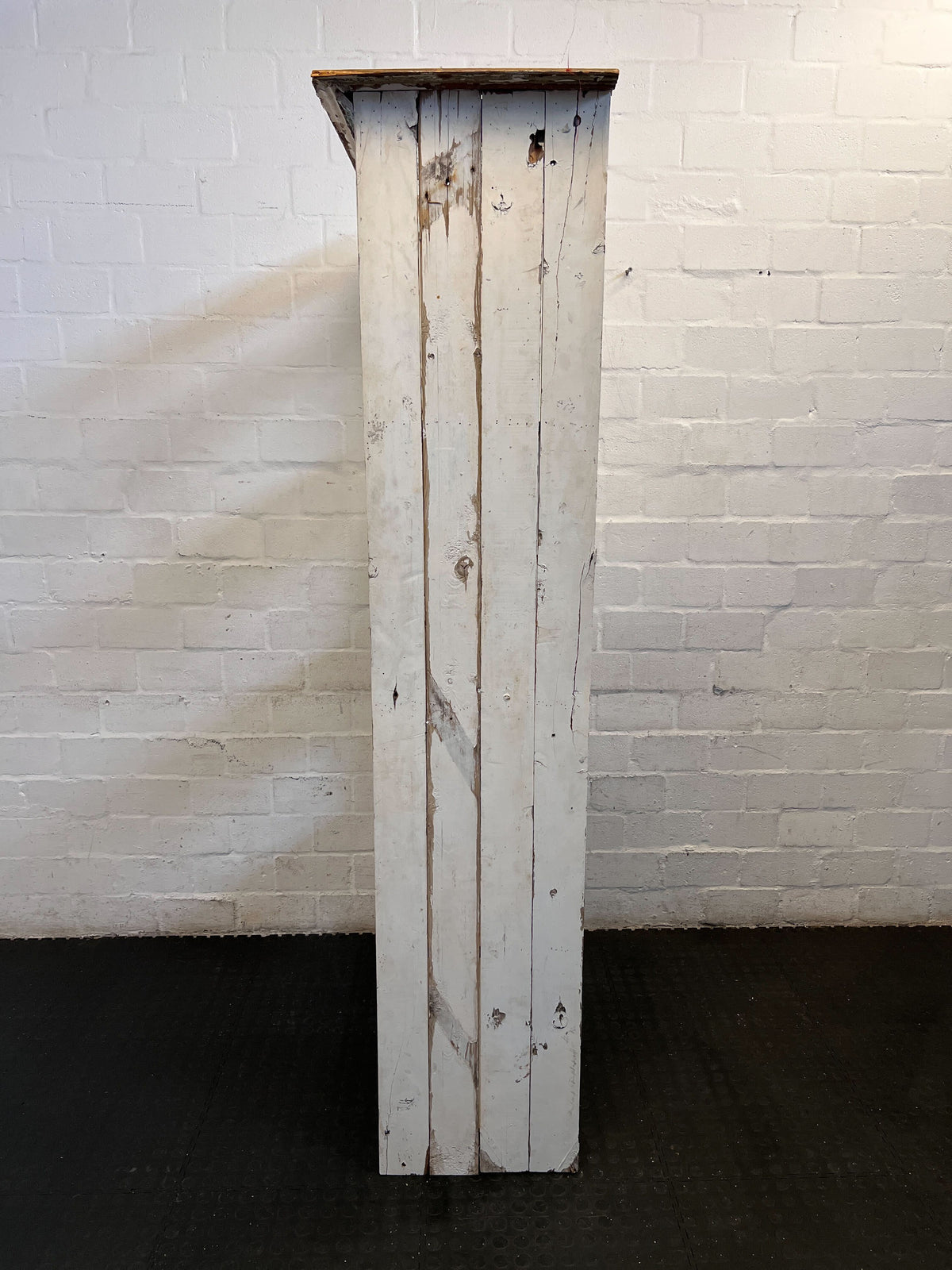 Rustic Shabby Chic Wooden Bookshelf | Distressed White Display Unit 2m x 80 x 40cm