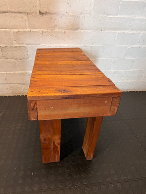 Rustic Small Wooden Bench - Used Fair Condition - 2ndhandwarehouse.com