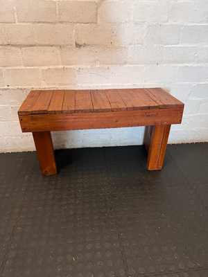 Rustic Small Wooden Bench - Used Fair Condition - 2ndhandwarehouse.com