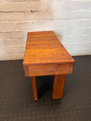 Rustic Small Wooden Bench - Used Fair Condition - 2ndhandwarehouse.com
