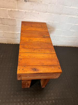 Rustic Small Wooden Bench - Used Fair Condition - 2ndhandwarehouse.com