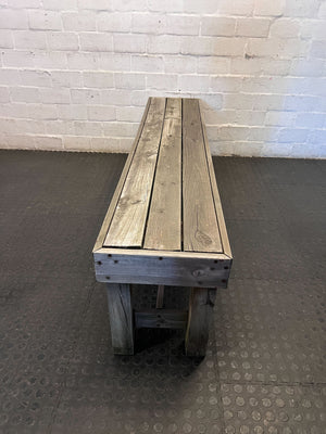 Rustic Timber Garden Bench - 2ndhandwarehouse.com