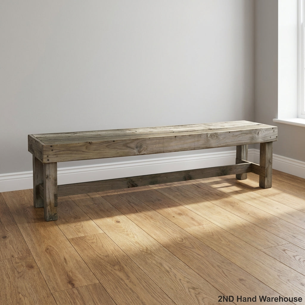 Rustic Timber Garden Bench - 2ndhandwarehouse.com