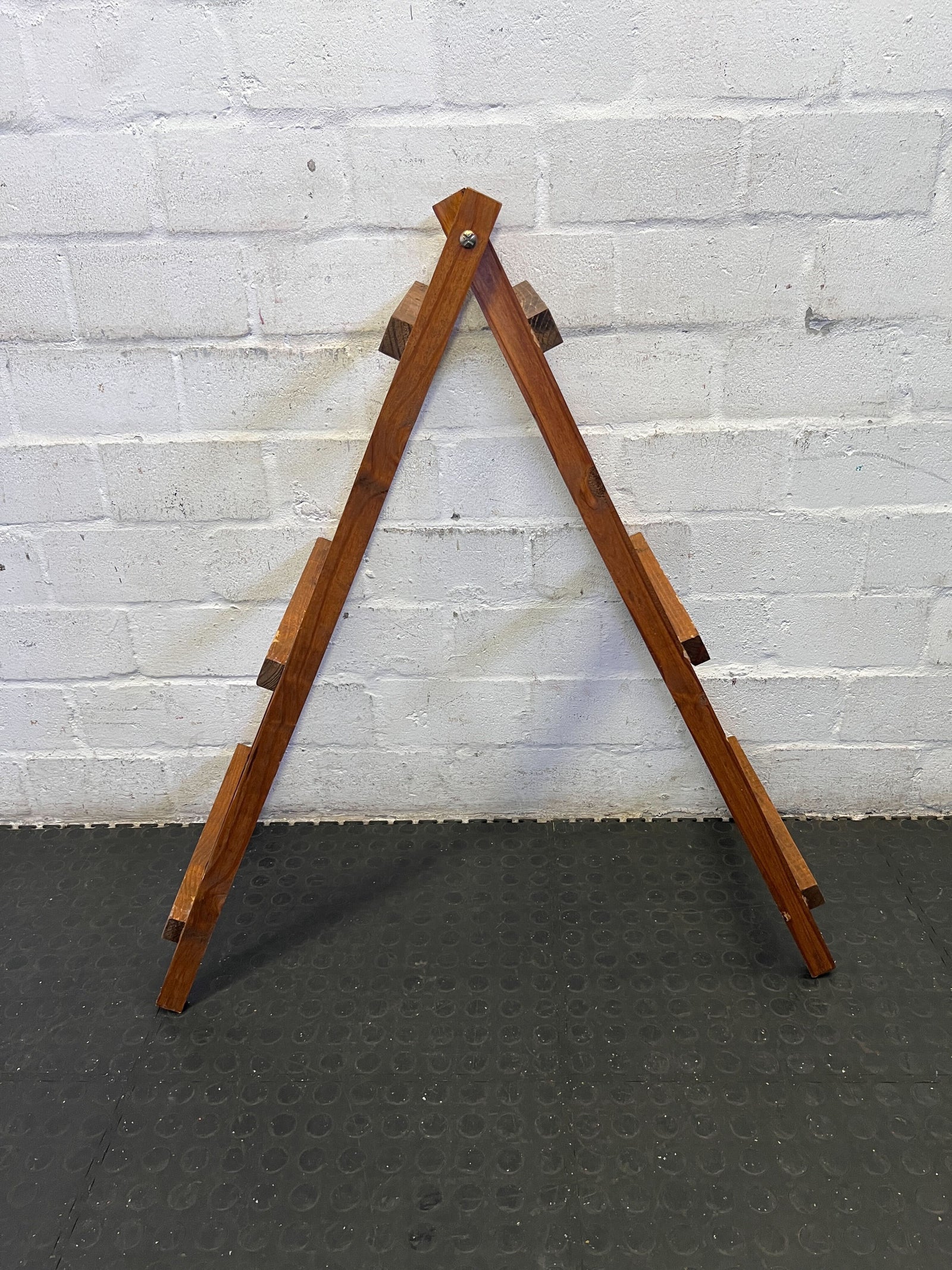 Rustic Wooden Display Ladder | Stylish Decor Stand | Good Condition