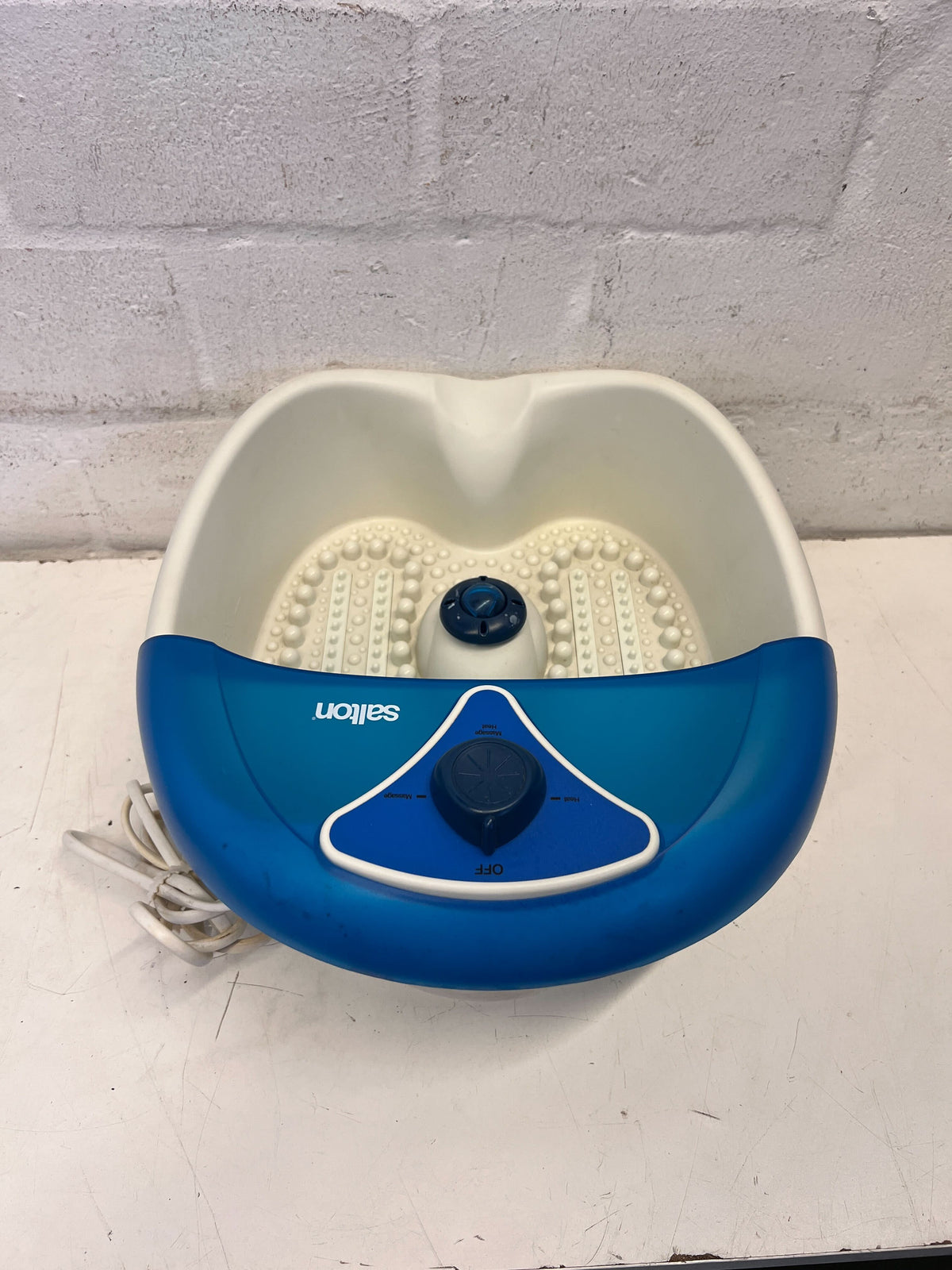 🛁 Salton Foot Spa - Blue & White - Gently Used Relaxation Device