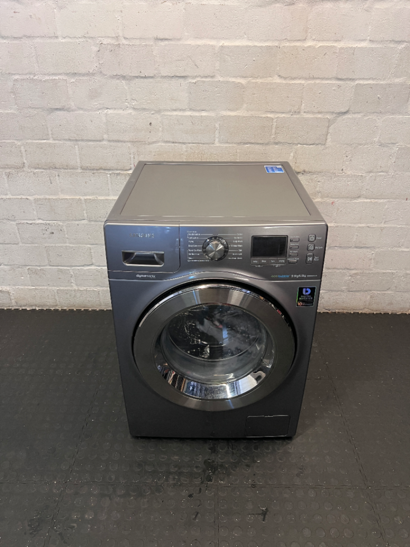Samsung Eco Bubble 9kg Washer Dryer - Scratched on Top - 2ndhandwarehouse.com