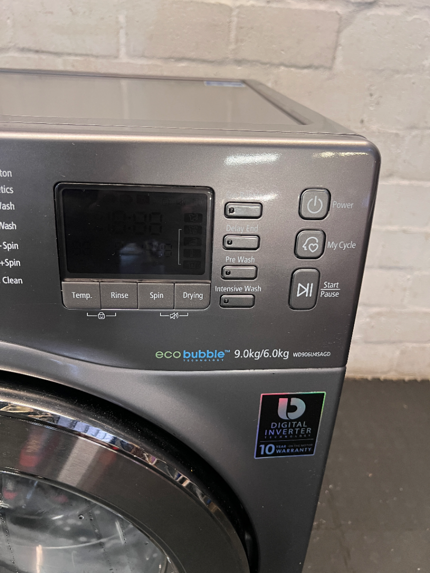 Samsung Eco Bubble 9kg Washer Dryer - Scratched on Top - 2ndhandwarehouse.com
