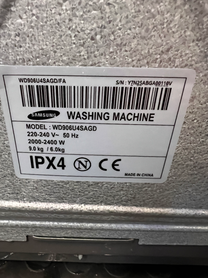Samsung Eco Bubble 9kg Washer Dryer - Scratched on Top - 2ndhandwarehouse.com