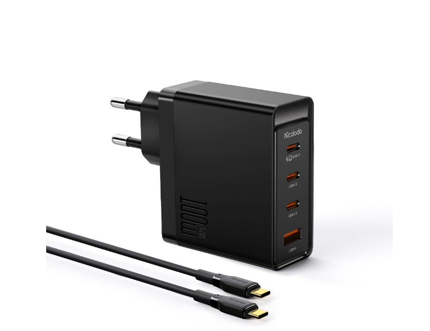 Mcdodo 100w GaN 5 Fast Charging Station 4-Port Fast Charger USB-C Cable WORKING COMPLETELY