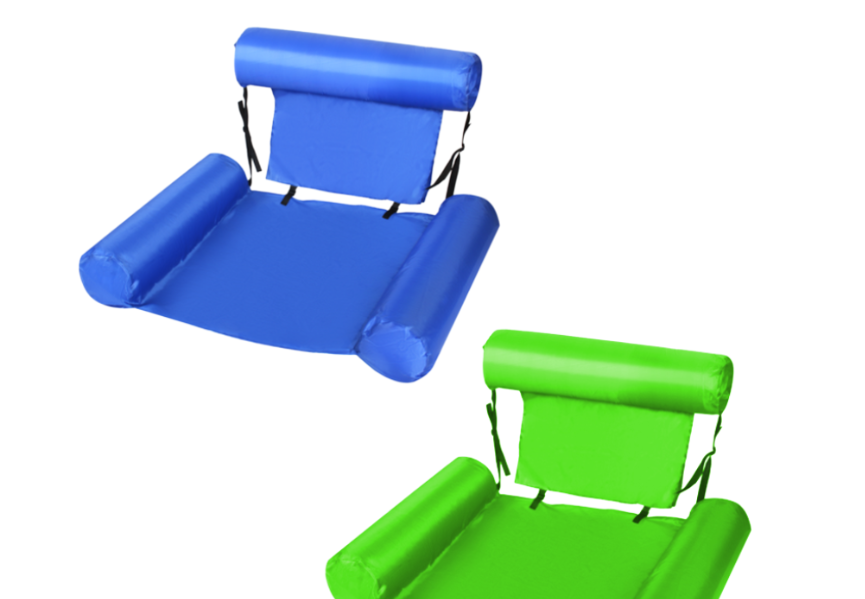 2 Pack Swimming Pool Float Chair - Blue Green - - Missing parts