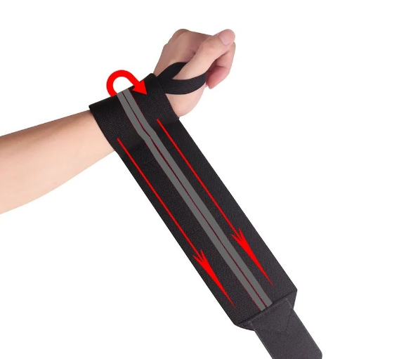 Nearly New Grip Wrist Wraps - Black / Grey -